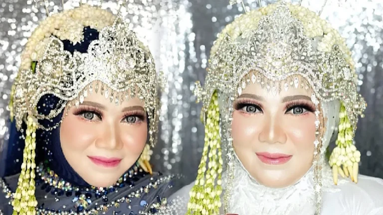 Model Jilbab Pengantin Modern untuk Wajah Bulat, Auto Tirus